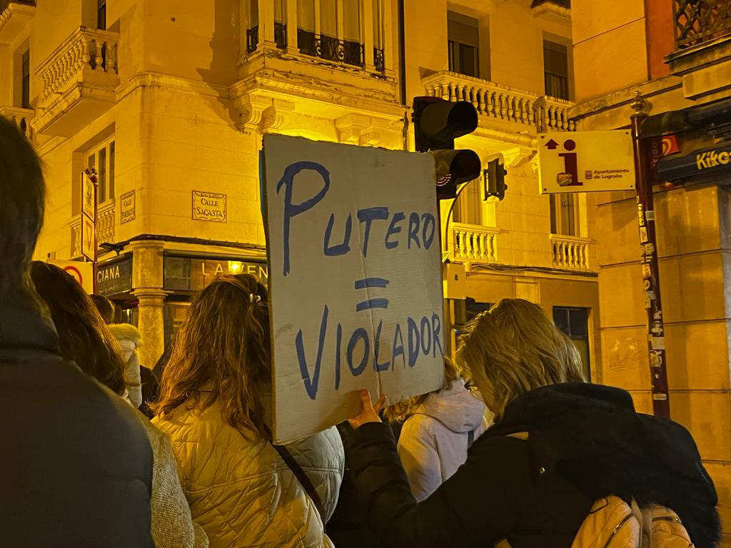 Manifestación 25N en Logroño