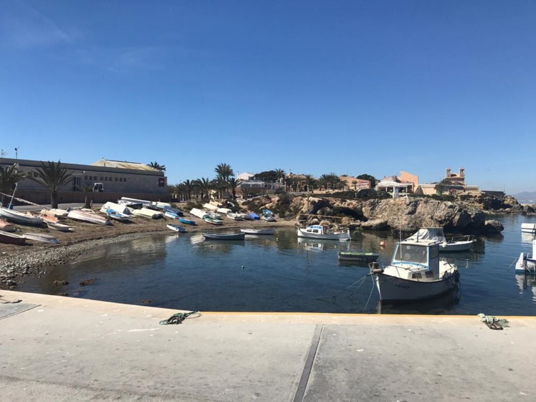 Vista del Puerto de Tabarca, en la zona de fondeo de las embarcaciones.