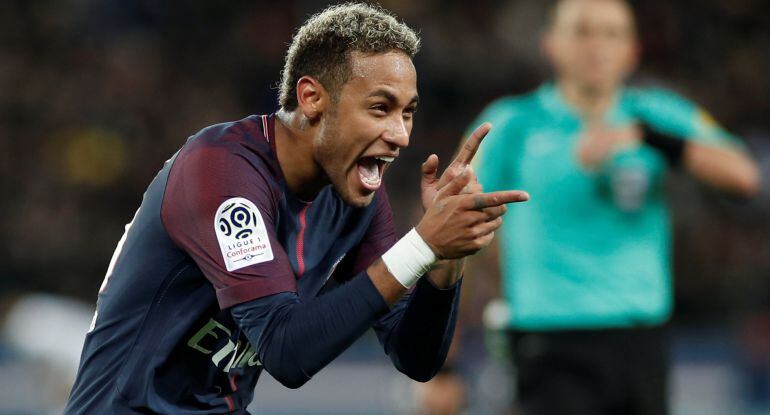 El brasileño del PSG Neymar.