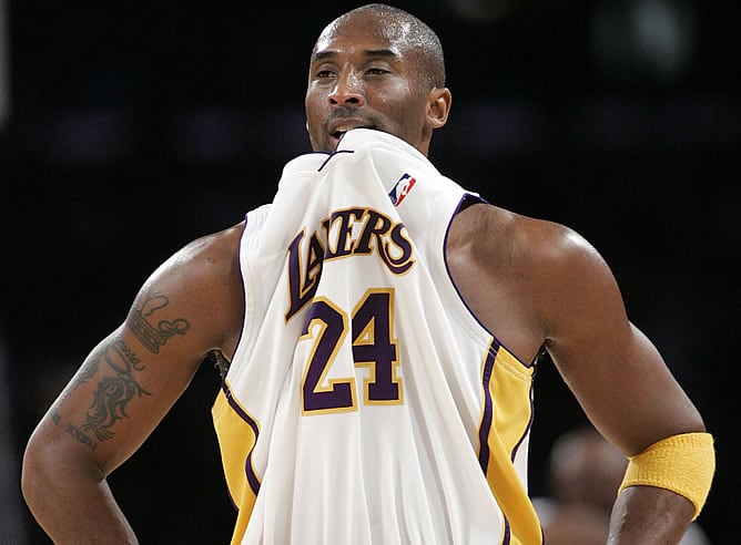 Kobe Bryant, durante un partido con los Lakers