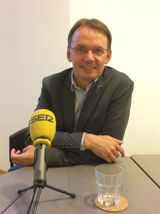 Igor Yanke en un momento de la conversación en la sede del &#039;Instituto por la Libertad&quot;.