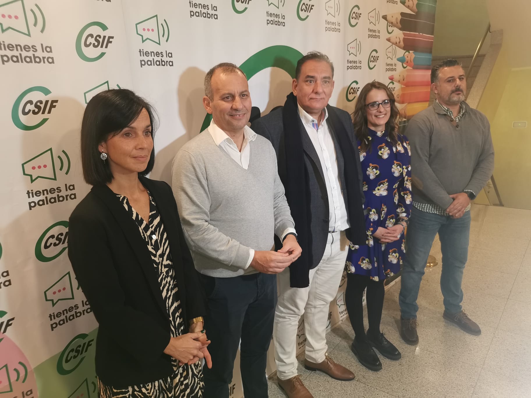 María Monteseguro, Mario Gutiérrez, José Antonio Fernández, Isabel Madruga y Enrique Guiu