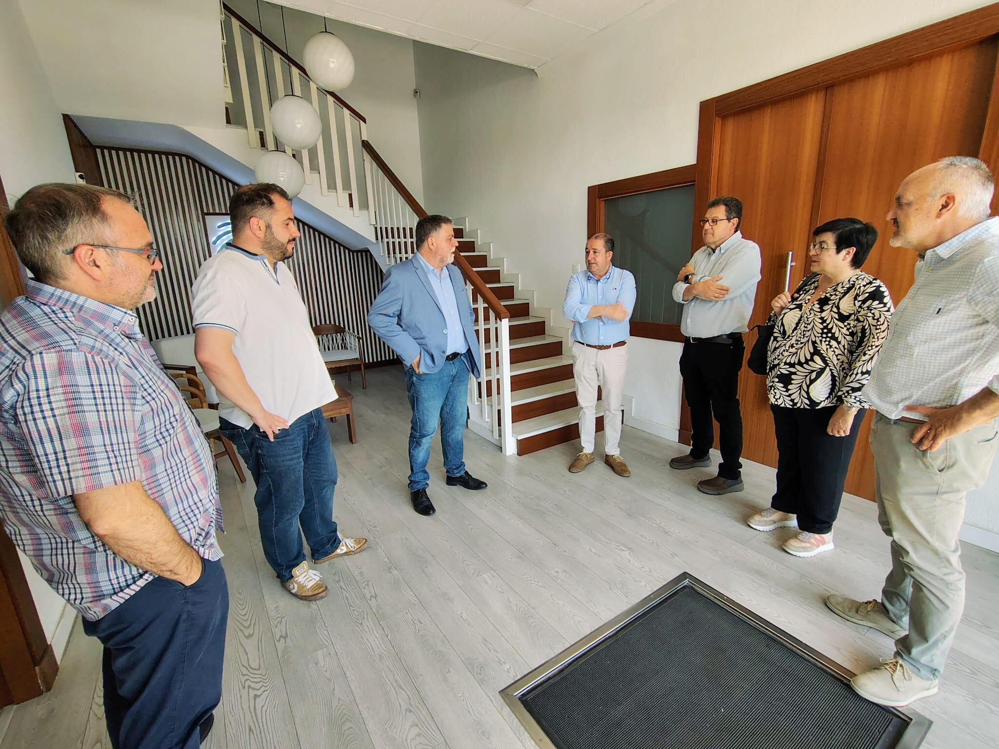 Momento de la visita a la empresa