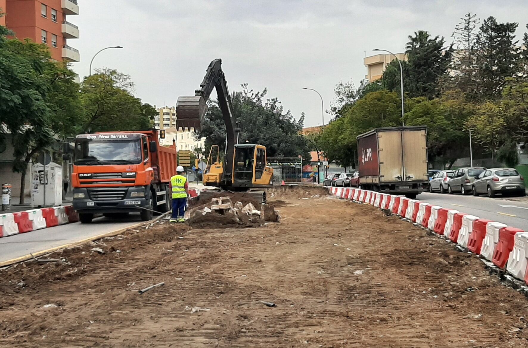 Las obras se están llevando a cabo en calle Hilera