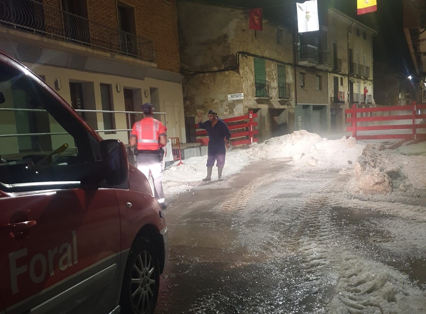 La tormentas de granizo ponen en aviso amarillo a toda la Ribera de Navarra