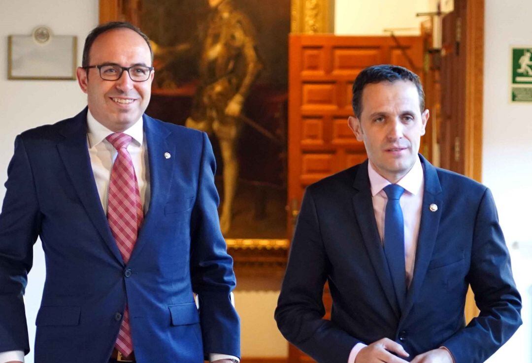 Víctor Alonso y Conrado Íscar, vicepresidente y presidente de la Diputación de Valladolid