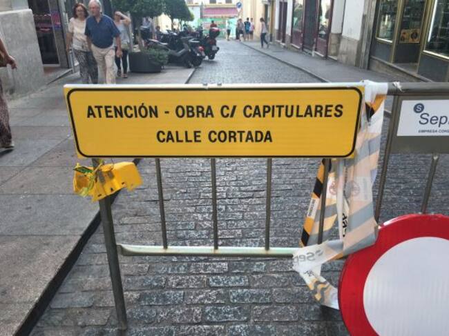 Acceso cortado en el tramo final de Alfonso XIII