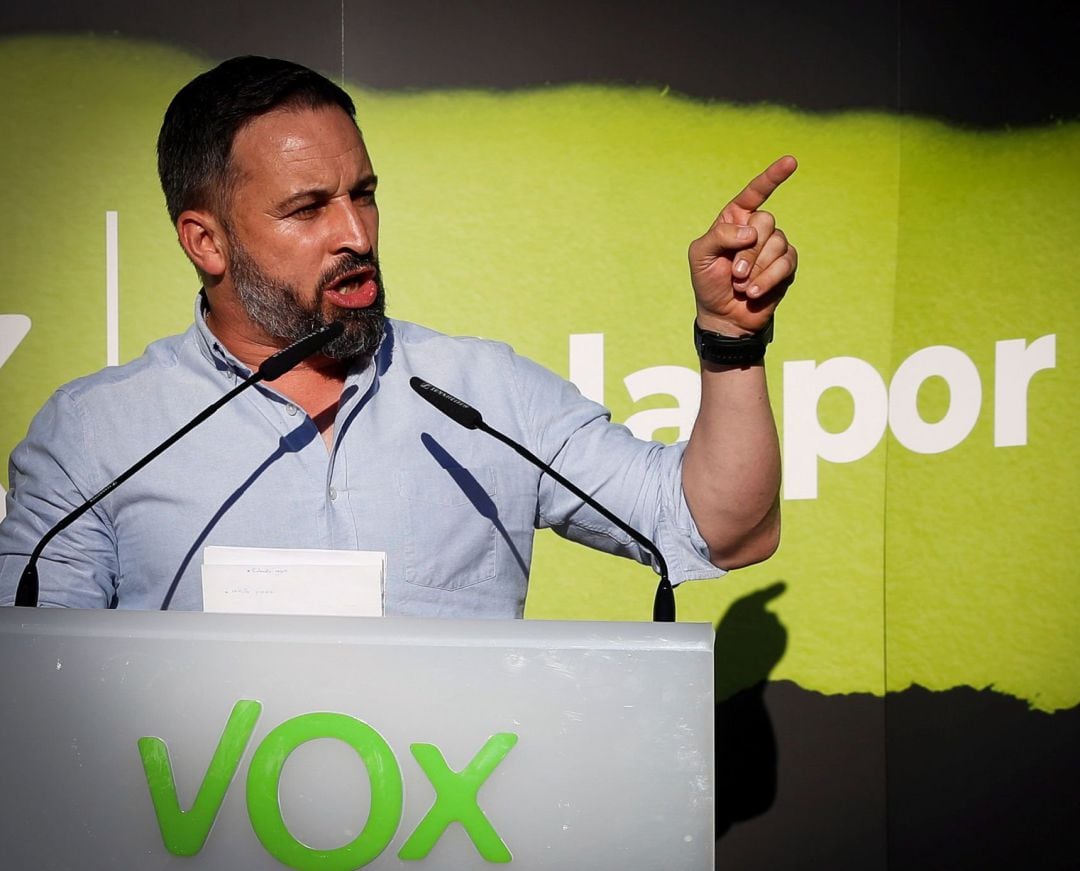 El presidente de Vox, Santiago Abascal