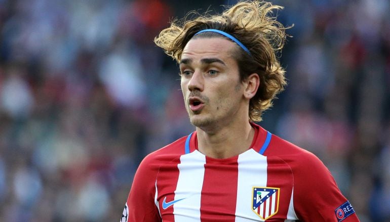 Antoine Griezmann durante un partido del Atlético de esta temporada