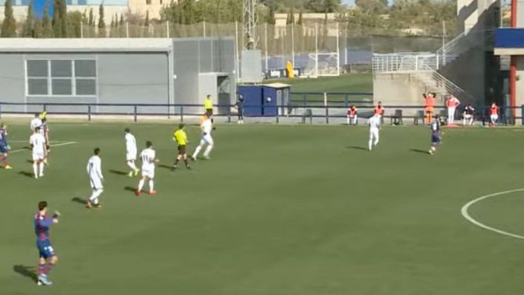 Imagen del partido de este domingo