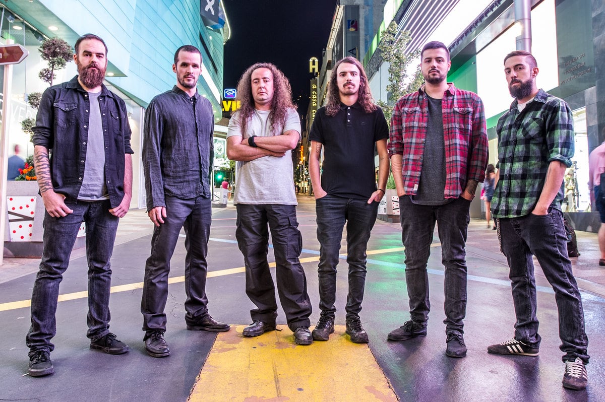 El grup de hardcore andorrà Persefone en una imatge promocional. La banda rebrà l'ajut de 40.000 euros a la promoció internacional.