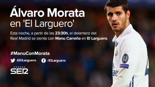 Morata, protagonista de El Larguero de este martes