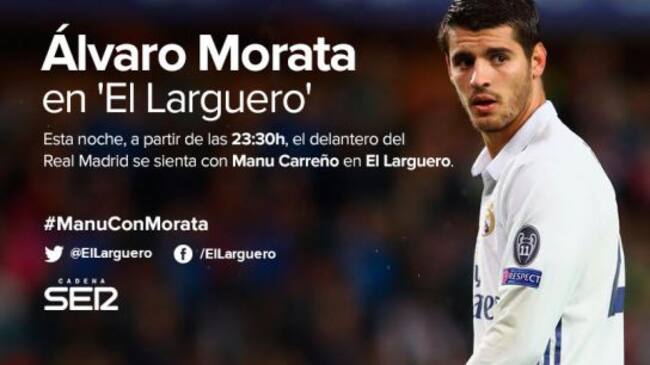 Morata, protagonista de El Larguero de este martes