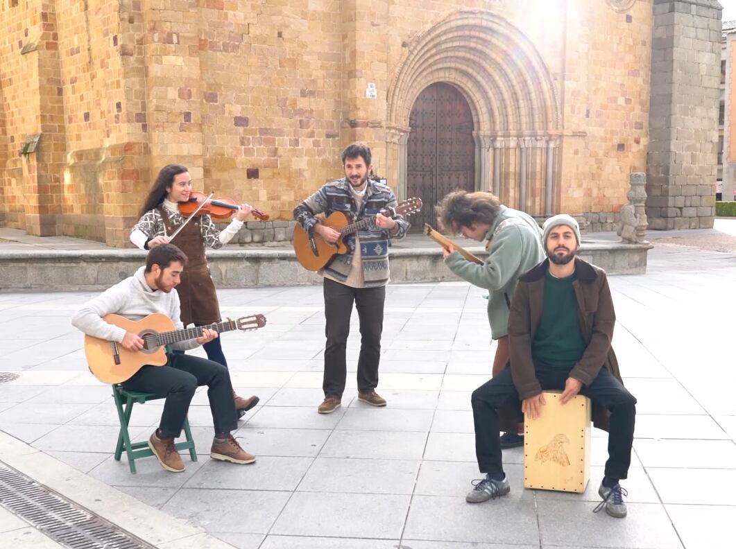 Grabando en el Mercado Grande