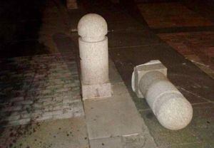 Imágenes de la consecuencia del impacto