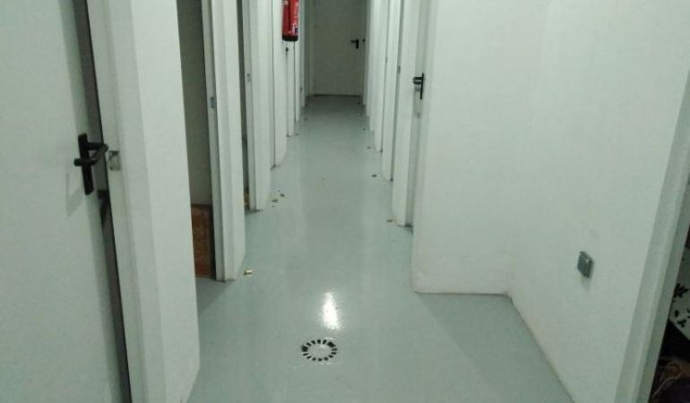 Interior de un cuarto de trasteros