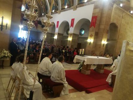 Misa acto de nombramiento de Alcaldesa Honoraria a la Virgen de Linaresjos.