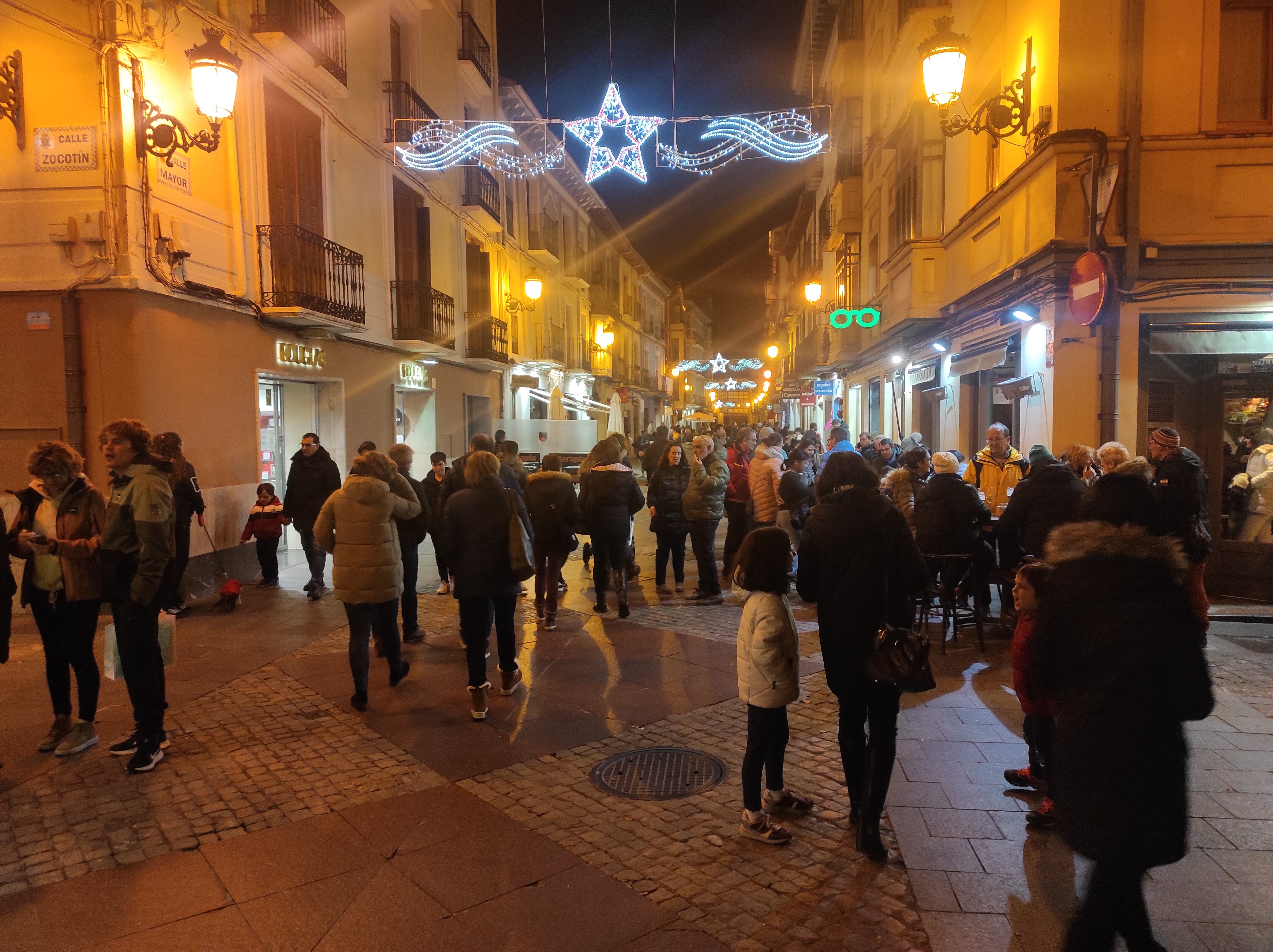 La calle Mayor de Jaca en el Puente