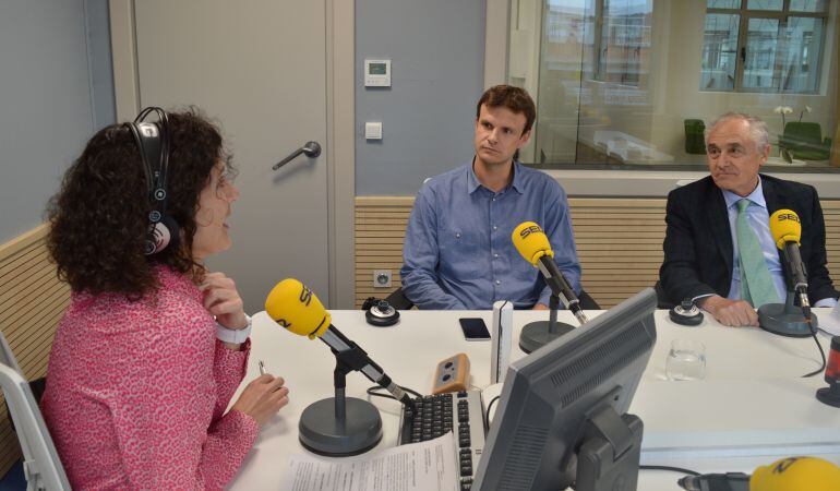 El fundador de Ticketbis, Jon Uriarte, durante una reciente entrevista en &#039;La Ventana Euskadi&#039; junto a Eva Domaika