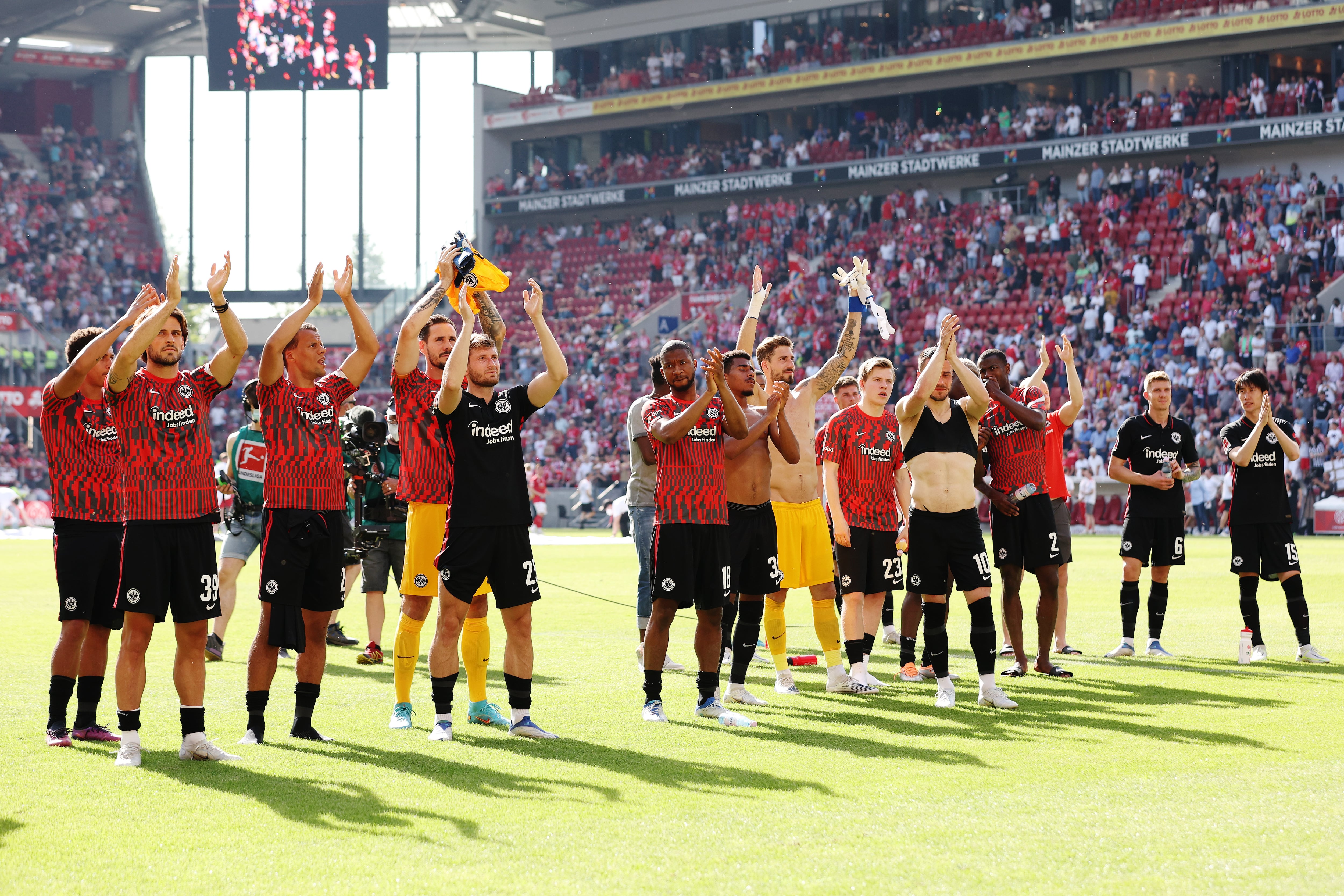 El MEWA Arena, estadio en el que el Athletic cerrará su &#039;stage&#039; de pretemporada, durante un partido entre Mainz 05 y E. Frankfurt