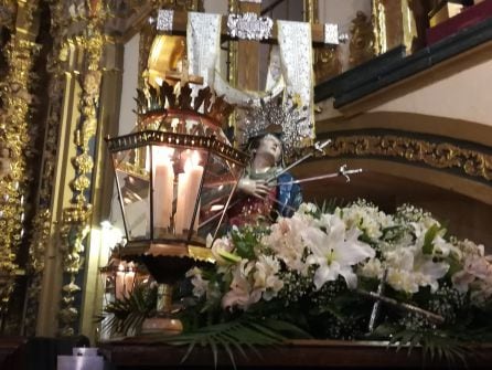 La Virgen de los Dolores, en la capilla de la Vera Cruz.