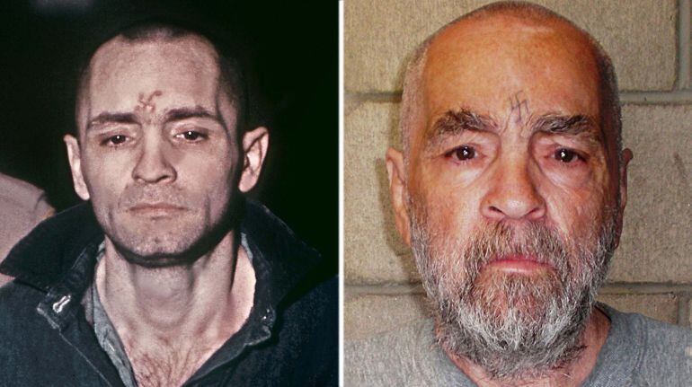 (FILES):  The file image of Charles Manson (L) taken during his trial in March, 1971, and the handout image of Manson (R) released by the California State Prison, Corcoran, which was taken on March 18, 2009.  He may not be everyone&#039;s idea of a good catch,