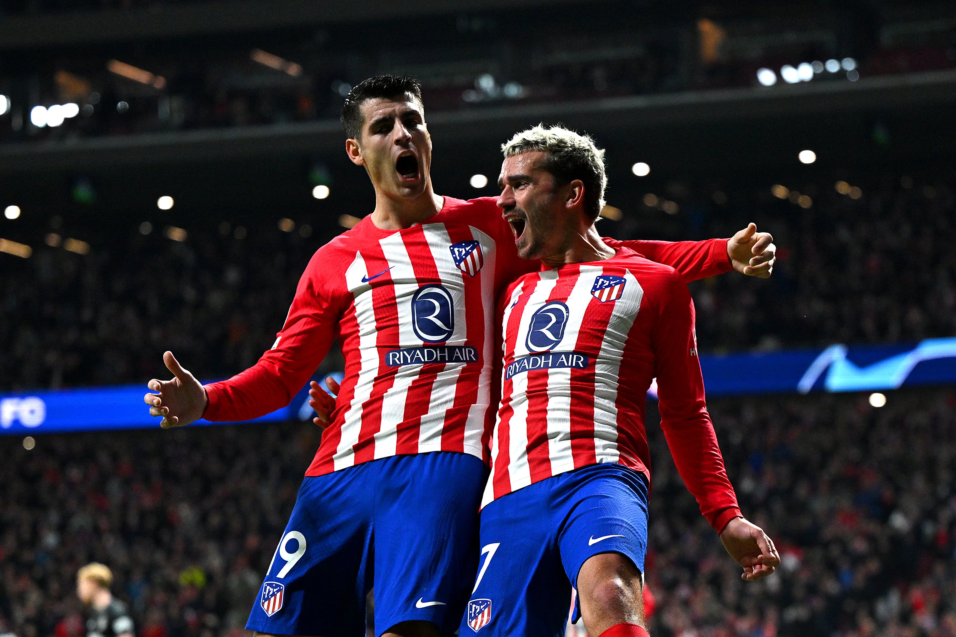 Antoine Griezmann y Álvaro Morata lideran el ataque del Atlético de Madrid