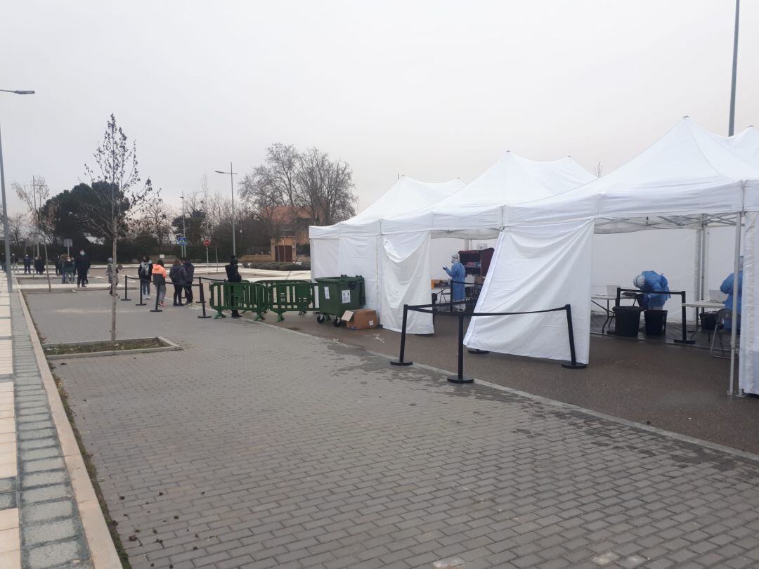 El punto de detección precoz seguirá funcionando hasta el viernes en las inmediaciones de la Estación de Autobuses