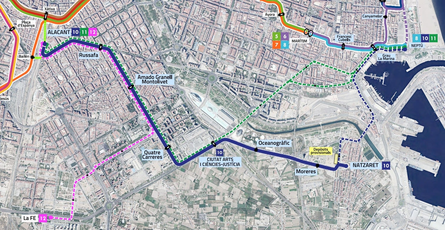 Nuevas líneas de metro en València