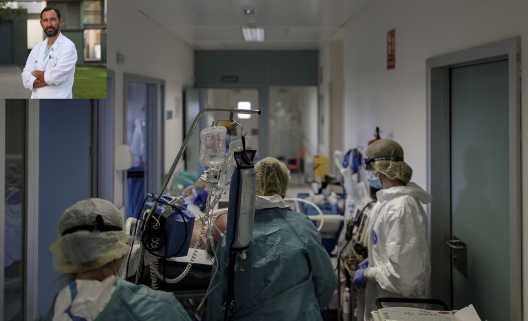 El doctor Carlos Velayas es intensivista en la UCI de un hospital del sur de Madrid.