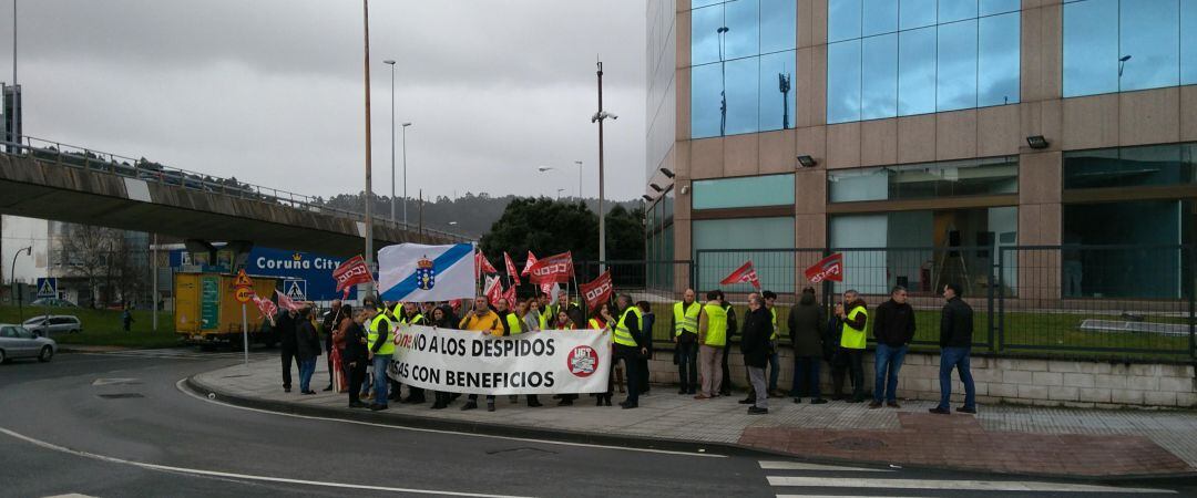 Concentración de trabajadores de Vodafone