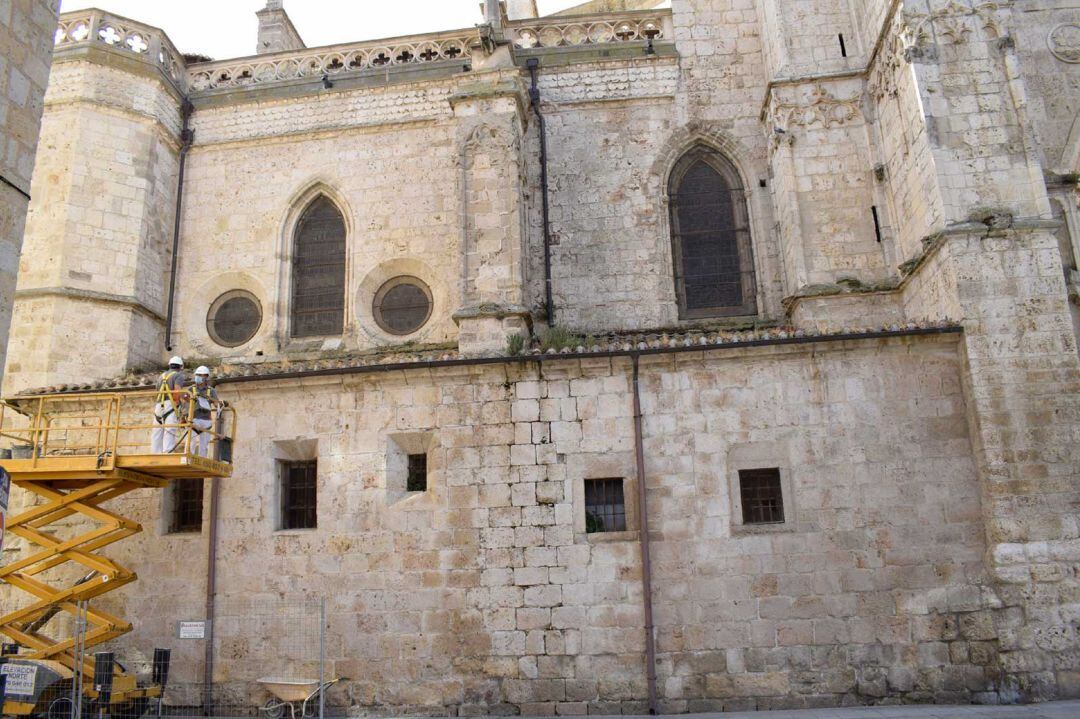 Siguen las obras en la Catedral de Palencia