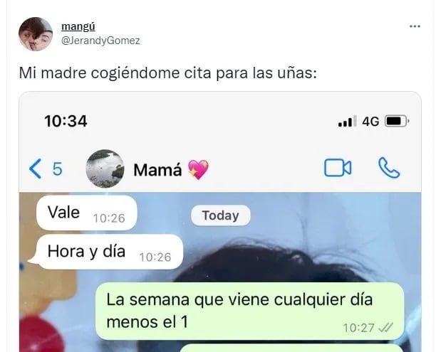 Le pide un favor a su madre y la insuperada respuesta de esta se vuelve vial en redes.