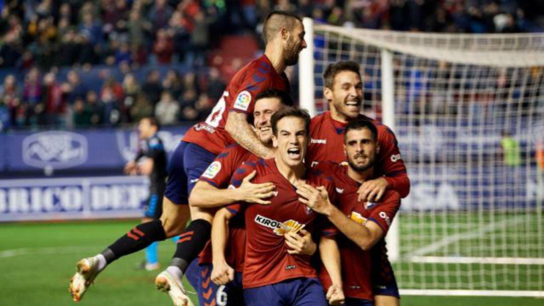 Celebración gol de Osasuna