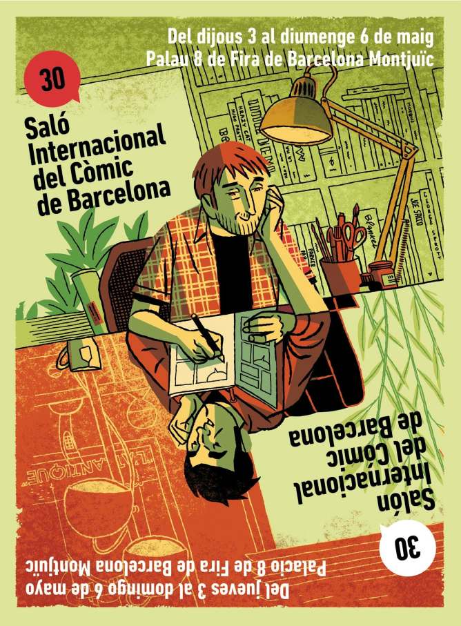 El cartel anunciador de la 30 edición del Salón Internacional del Cómic de Barcelona