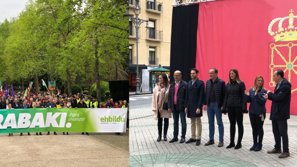 Navarra Suma y EH-Bildu coinciden en Pamplona por el Aberri Eguna