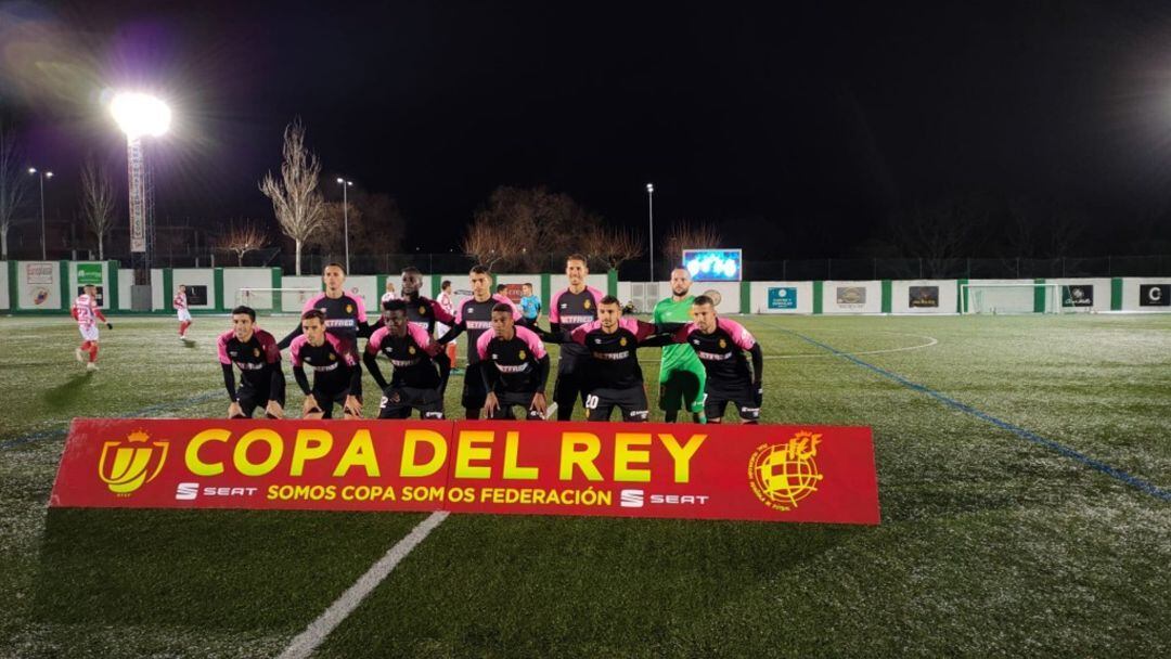 Foto de equipo del RCD Mallorca de la eliminatoria de Copa contra el Guijuelo.