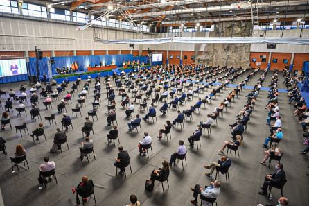 Acto de toma de posesión como rector de la UPV de José E. Capilla