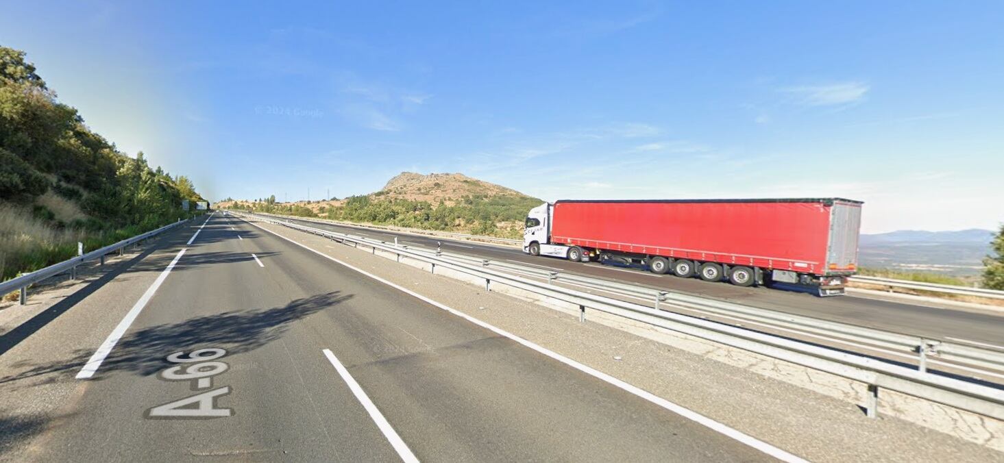 Tramo que se arreglará de la autovía A-66/Maps