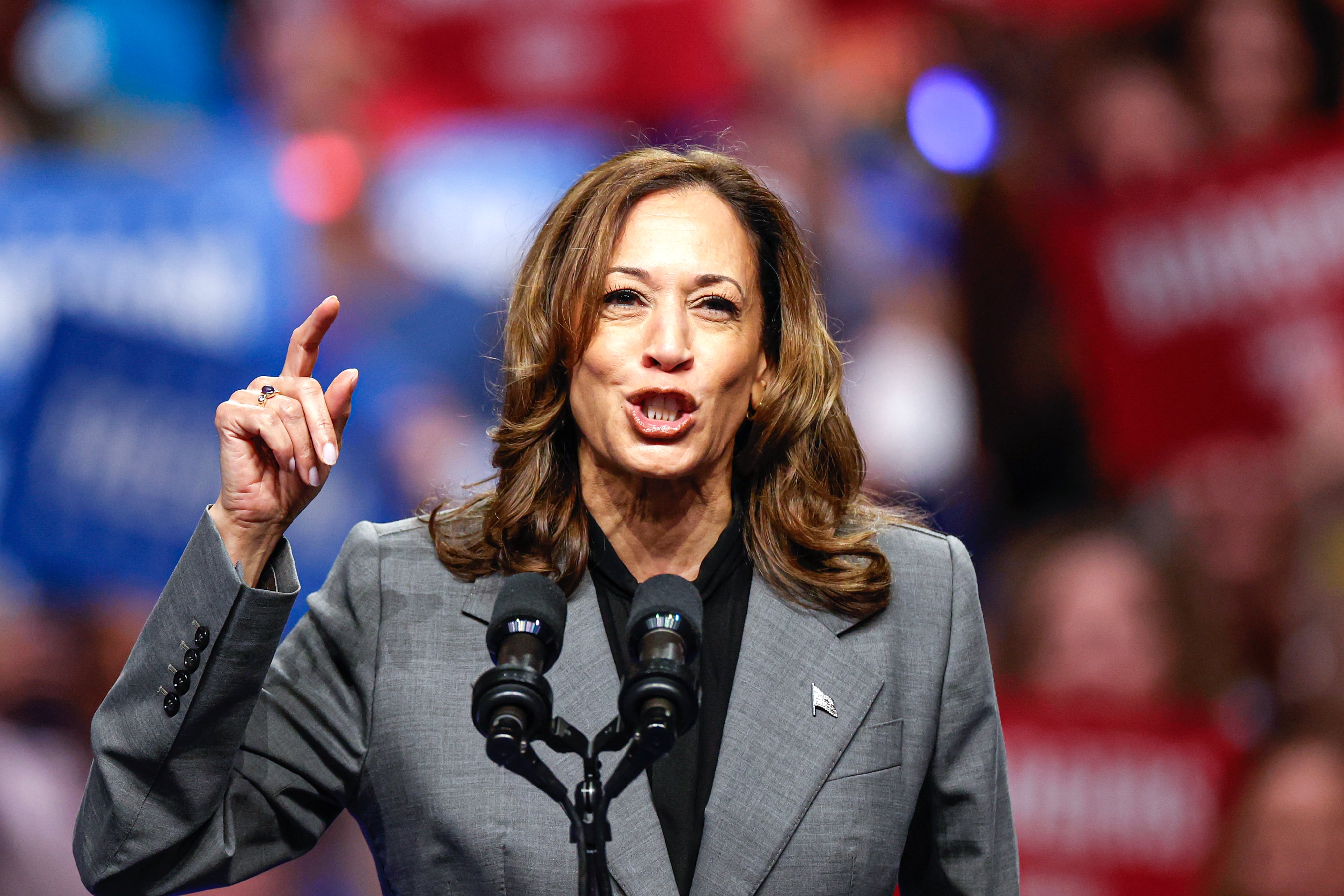 La candidata demócrata, Kamala Harris