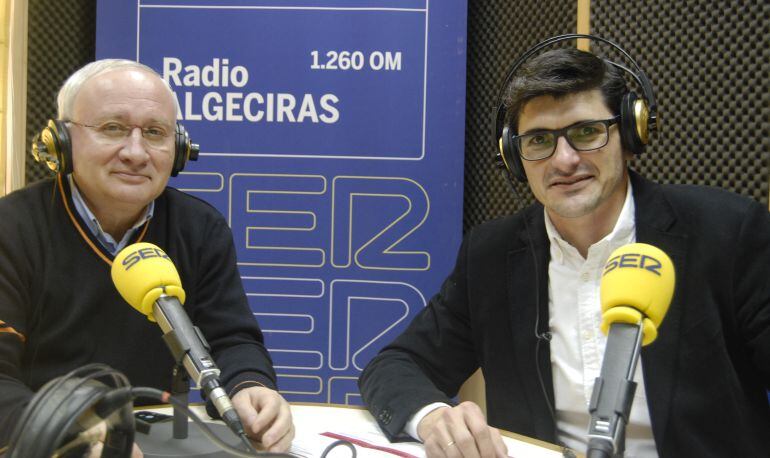 José Domingo Anzano, director de la Casa Salesiana y Manuel Redondo director del colegio durante su participación en Hoy por Hoy.