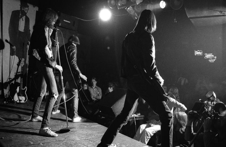 The Ramones en una actuación en el CBGB de New York en una fecha sin especificar