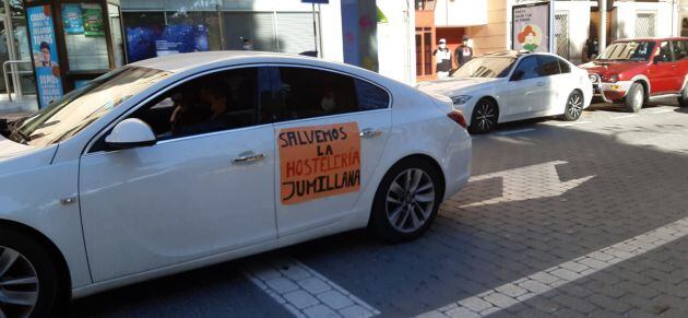 Protesta de los hosteleros en Jumilla