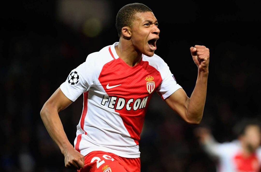 Mbappé, en su etapa en el Mónaco.