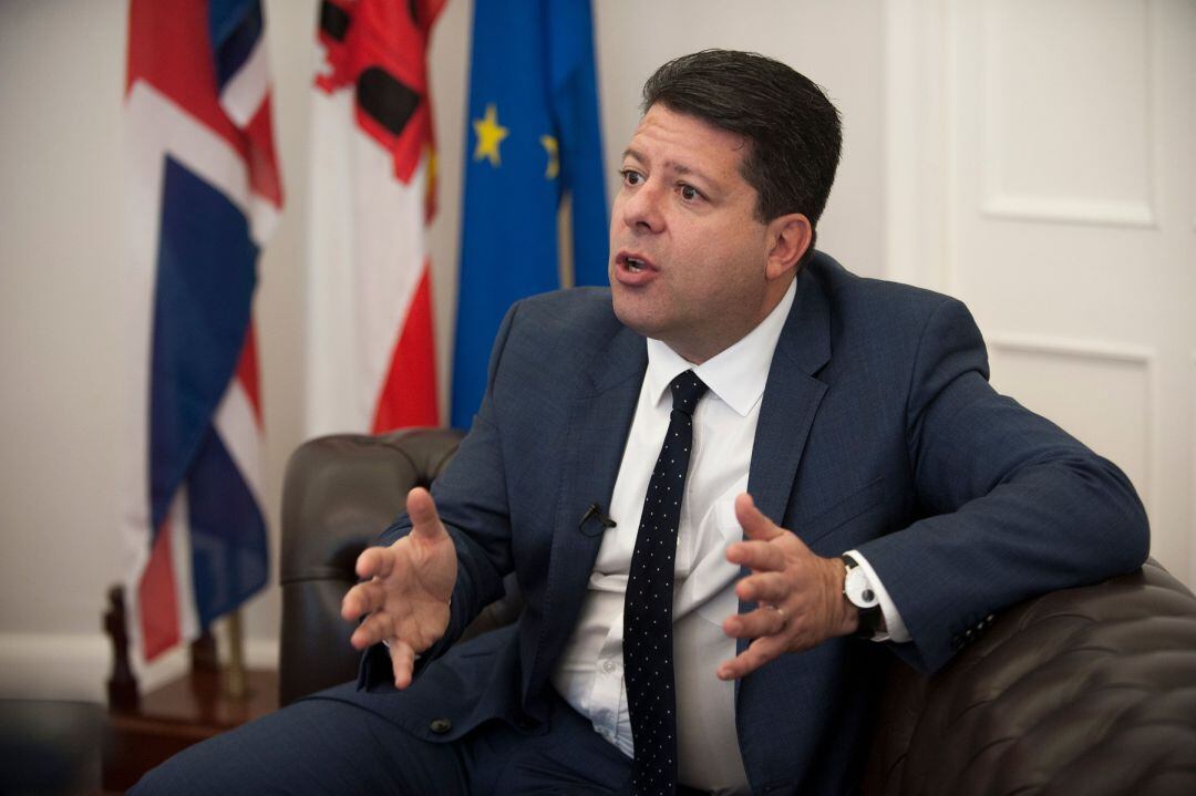 Fabian Picardo, ministro principal de Gibraltar, en una imagen de archivo.