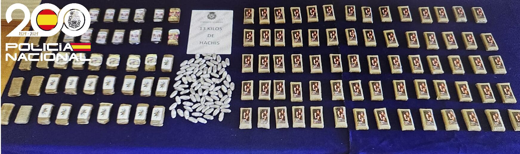 Imagen de los efectos intervenidos facilitado por la Policía Nacional