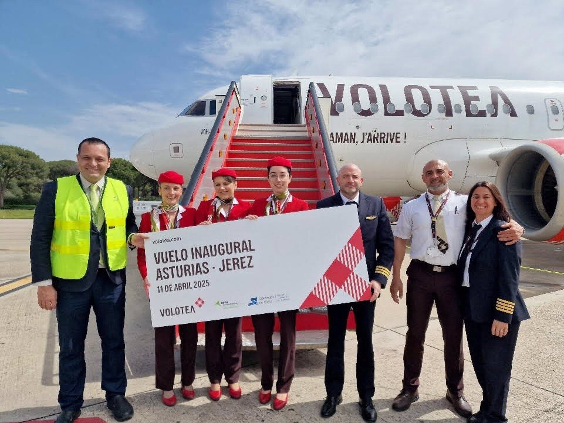 Vuelo de Volotea en el aeropuerto de Jerez
