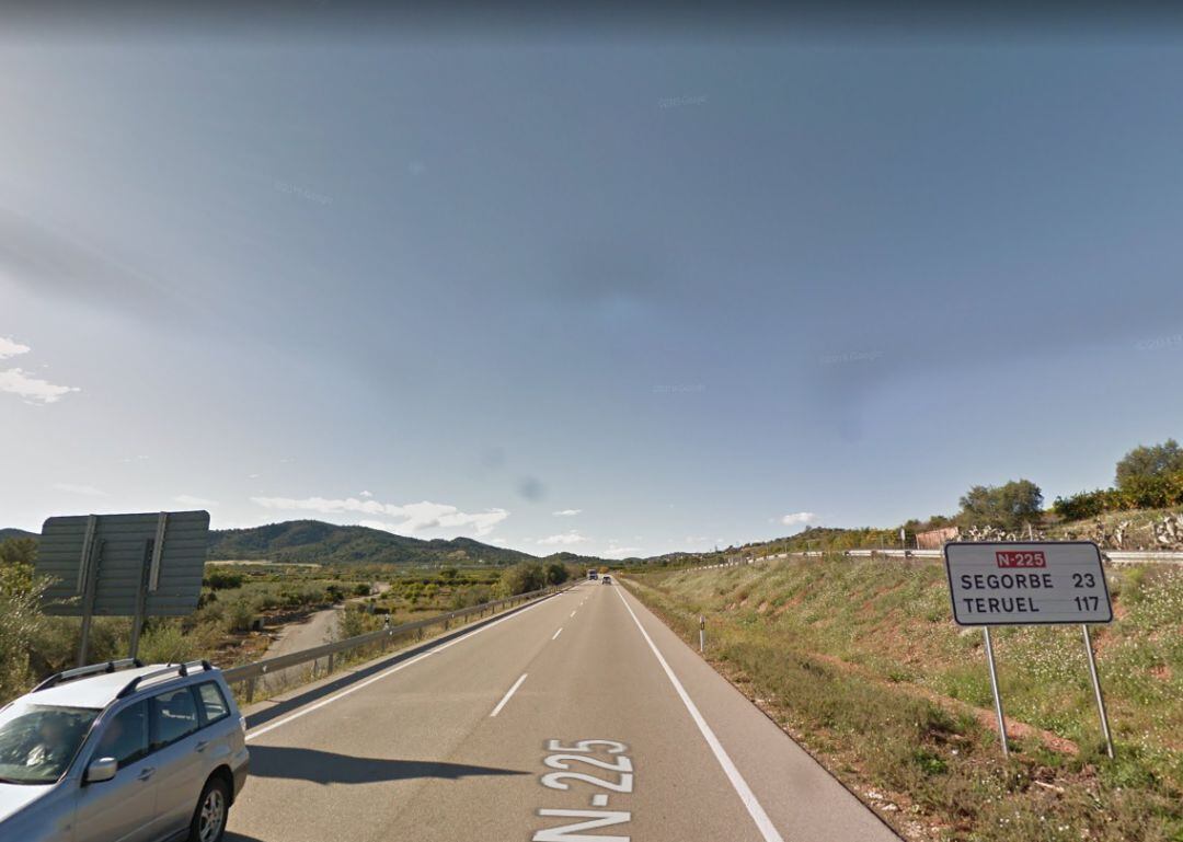 N-225 en término municipal de la Vall d&#039;Uixó