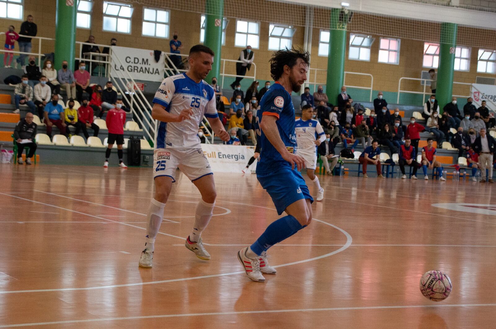 Kevin Chis, durante el partido en Zaragoza