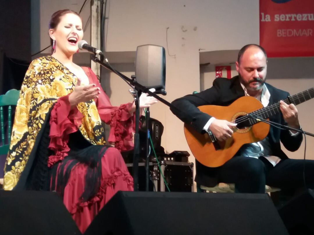 Momento de la actuación de Gema JIménez